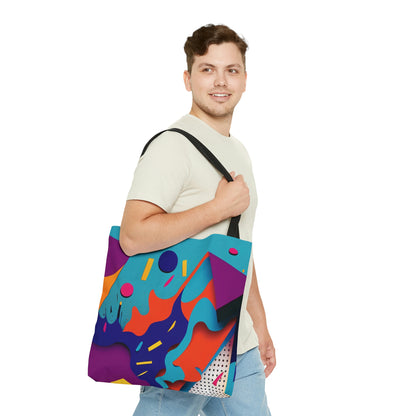 Memphis Confetti Art Tote Bag