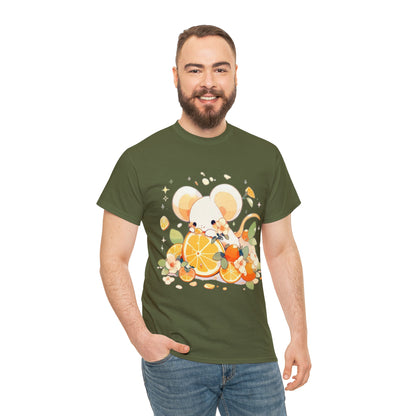 Orange Mouse Unisex Heavy Cotton Tee