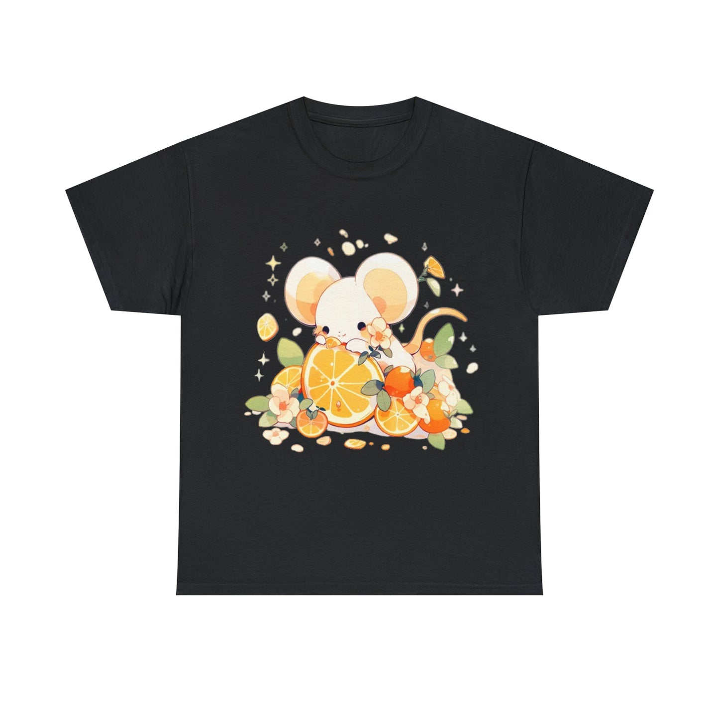 Orange Mouse Unisex Heavy Cotton Tee