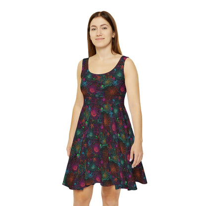 Alien Webs Women's Skater Dress (AOP)