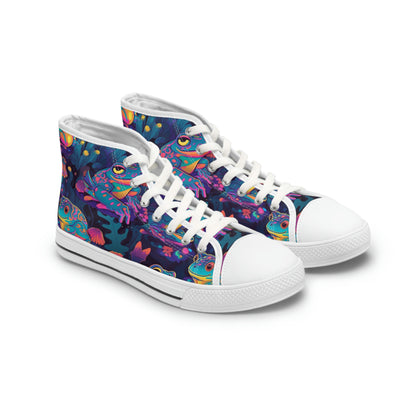 Funky Frogs Women's High Top Sneakers