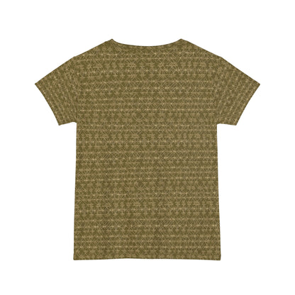 Olive Filigree Women's Short Sleeve Shirt (AOP)