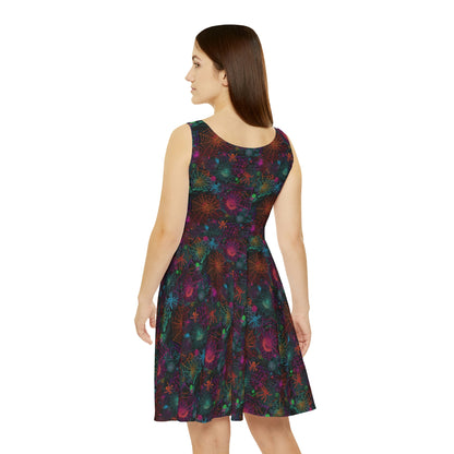 Alien Webs Women's Skater Dress (AOP)