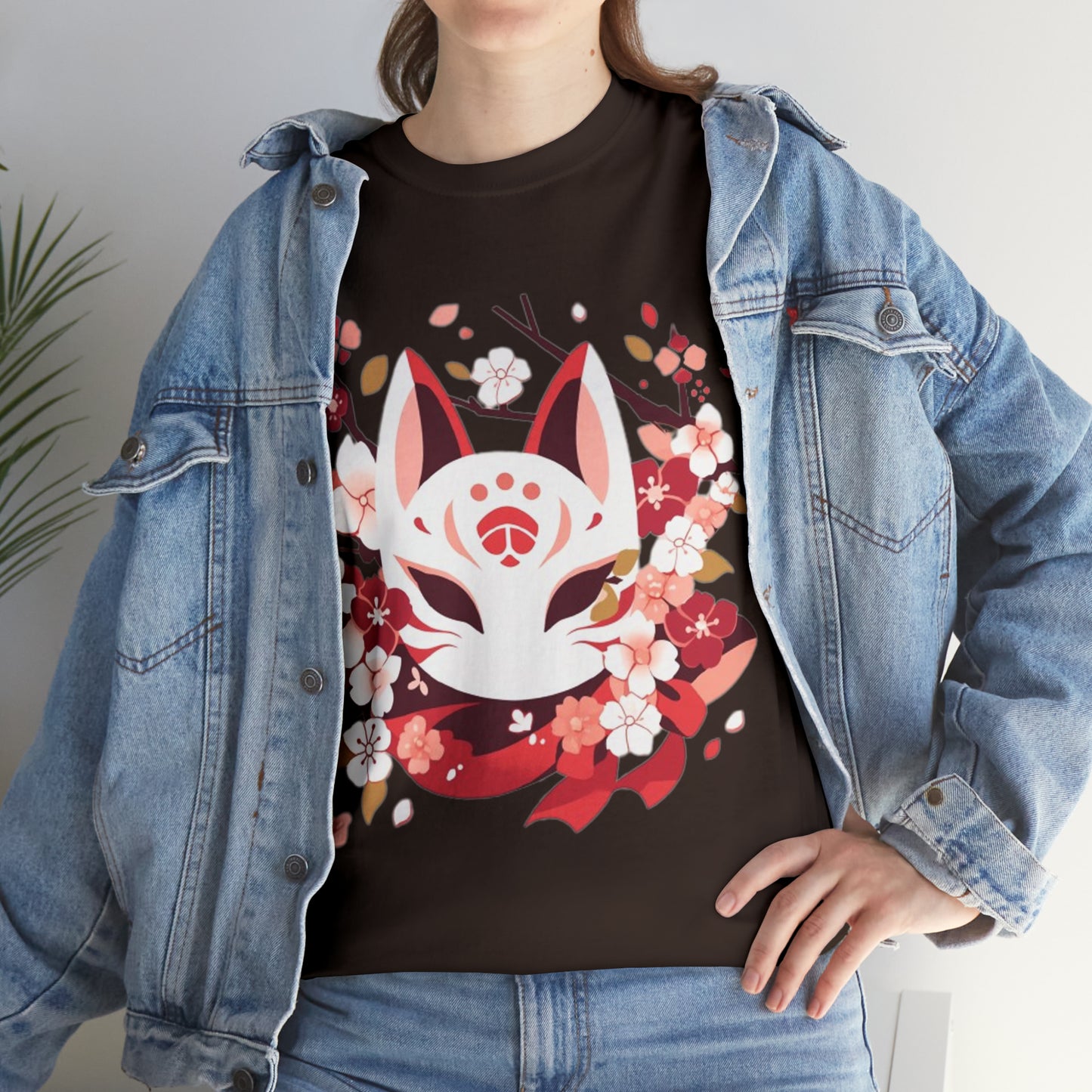 Kitsune Mask Unisex Heavy Cotton Tee