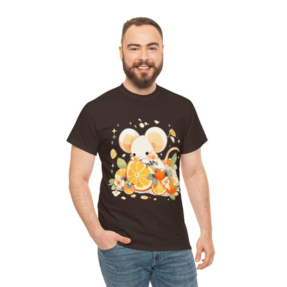 Orange Mouse Unisex Heavy Cotton Tee