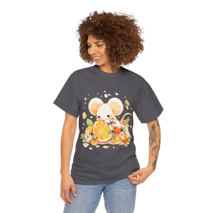 Orange Mouse Unisex Heavy Cotton Tee