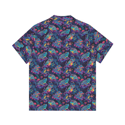 Funky Frogs Men's Hawaiian Shirt (AOP)