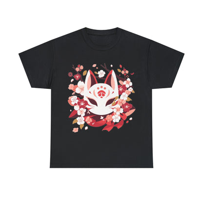 Kitsune Mask Unisex Heavy Cotton Tee