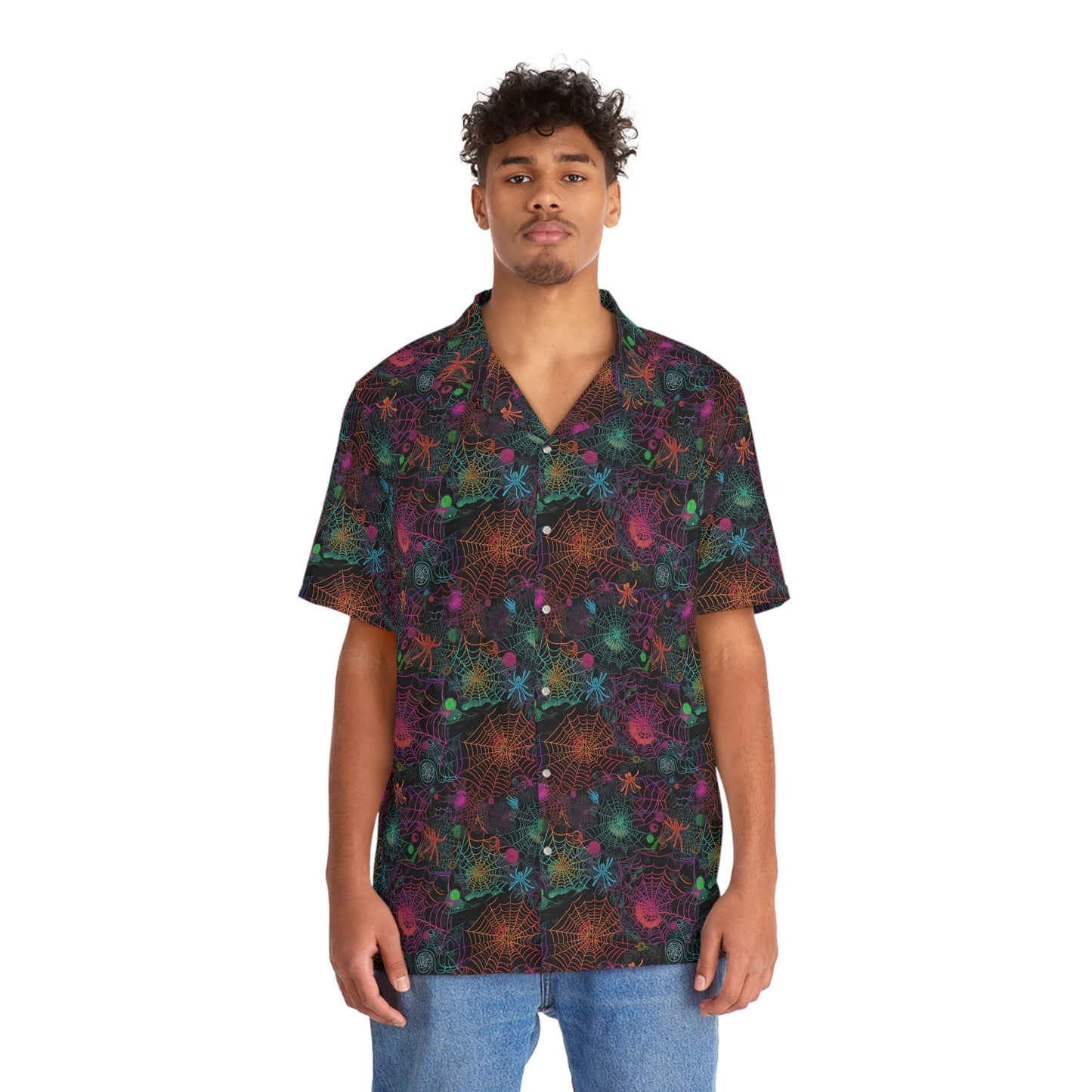 Alien Webs Men's Hawaiian Shirt (AOP)