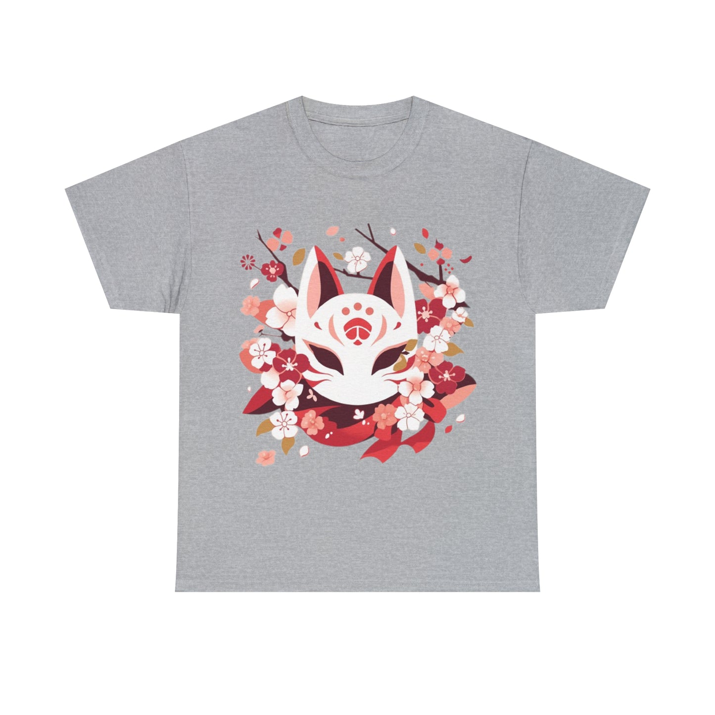 Kitsune Mask Unisex Heavy Cotton Tee