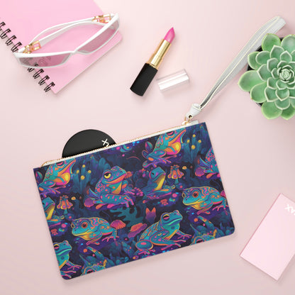 Funky Frogs Clutch Bag