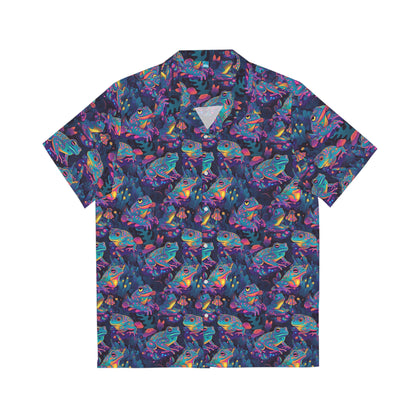 Funky Frogs Men's Hawaiian Shirt (AOP)