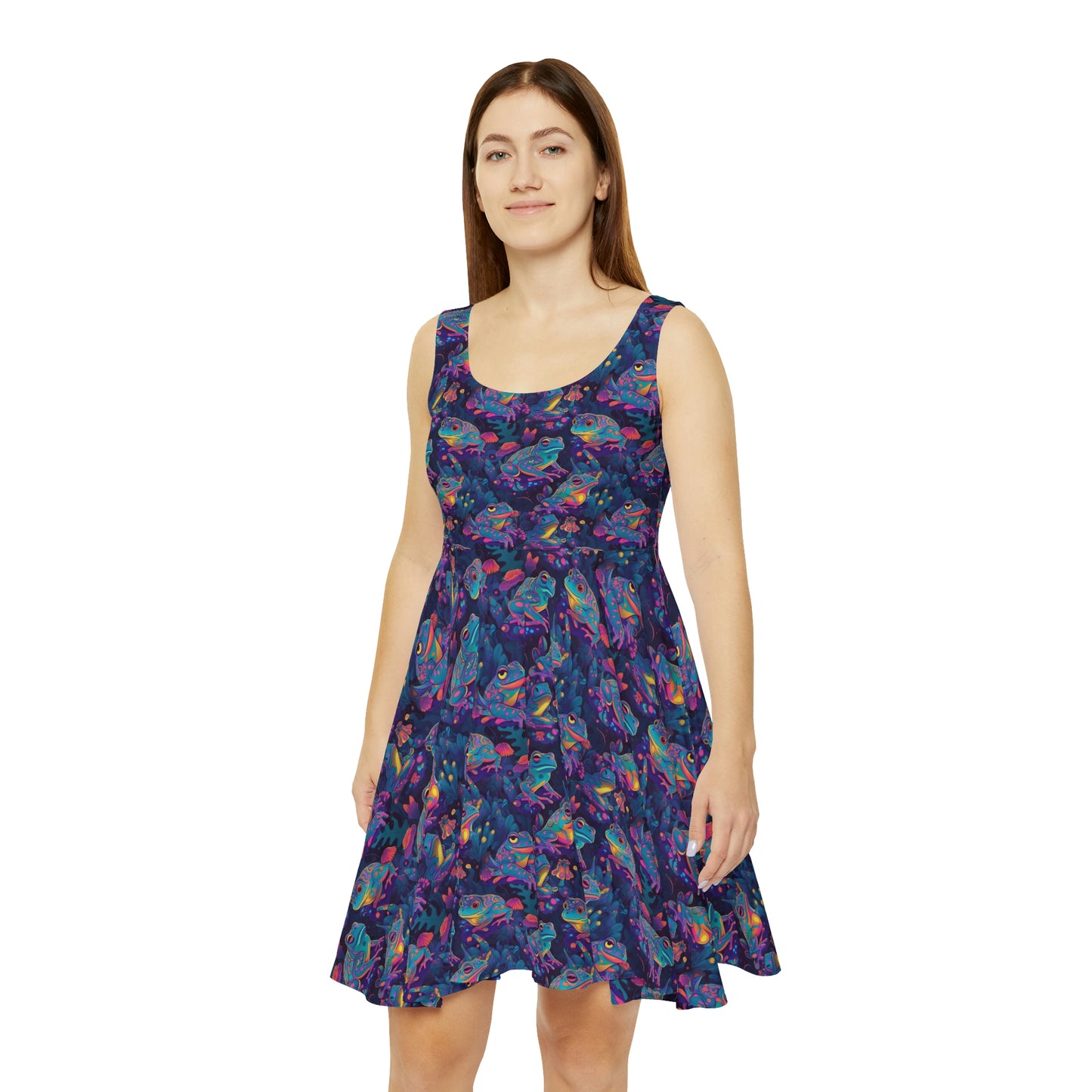 Funky Frogs Women's Skater Dress (AOP)