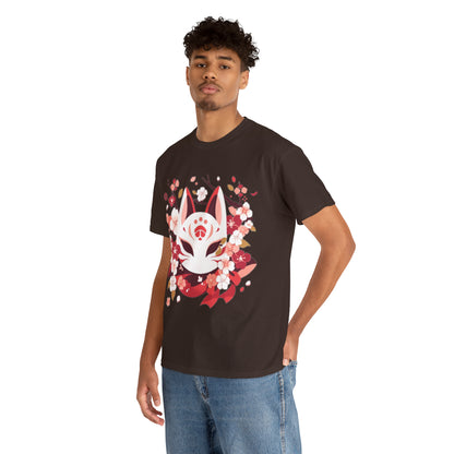 Kitsune Mask Unisex Heavy Cotton Tee
