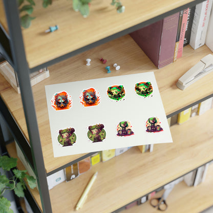 Zombie Girl Sticker Sheets
