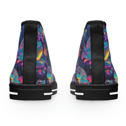 Funky Frogs Women's High Top Sneakers