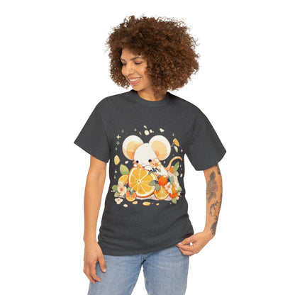 Orange Mouse Unisex Heavy Cotton Tee