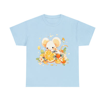 Orange Mouse Unisex Heavy Cotton Tee