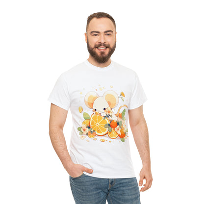 Orange Mouse Unisex Heavy Cotton Tee