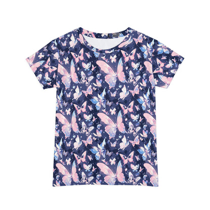 Crystal Butterflies Women's Short Sleeve Shirt (AOP)