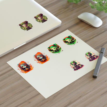 Zombie Girl Sticker Sheets
