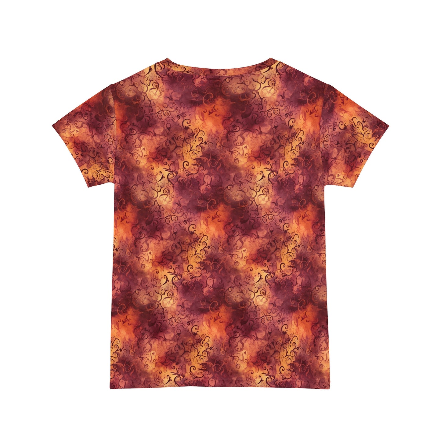 Sunset Swirl Women's Short Sleeve Shirt (AOP)