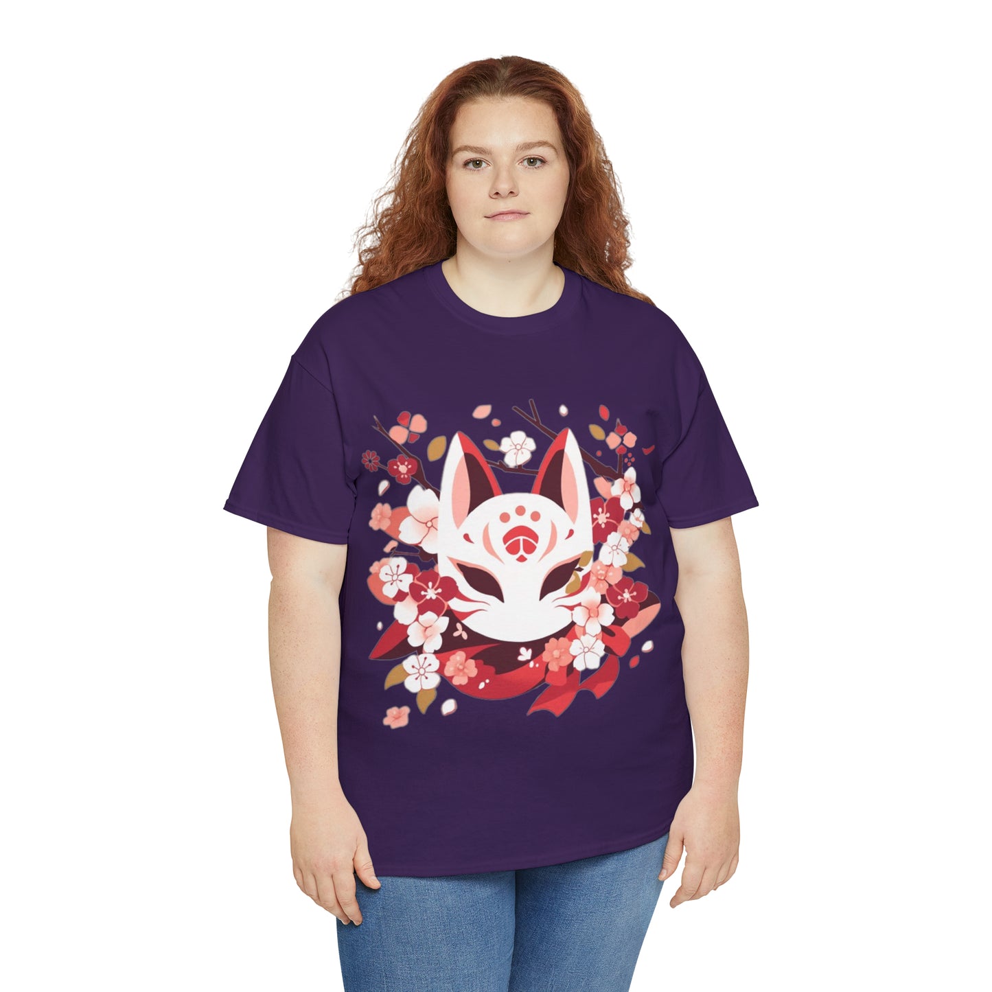 Kitsune Mask Unisex Heavy Cotton Tee
