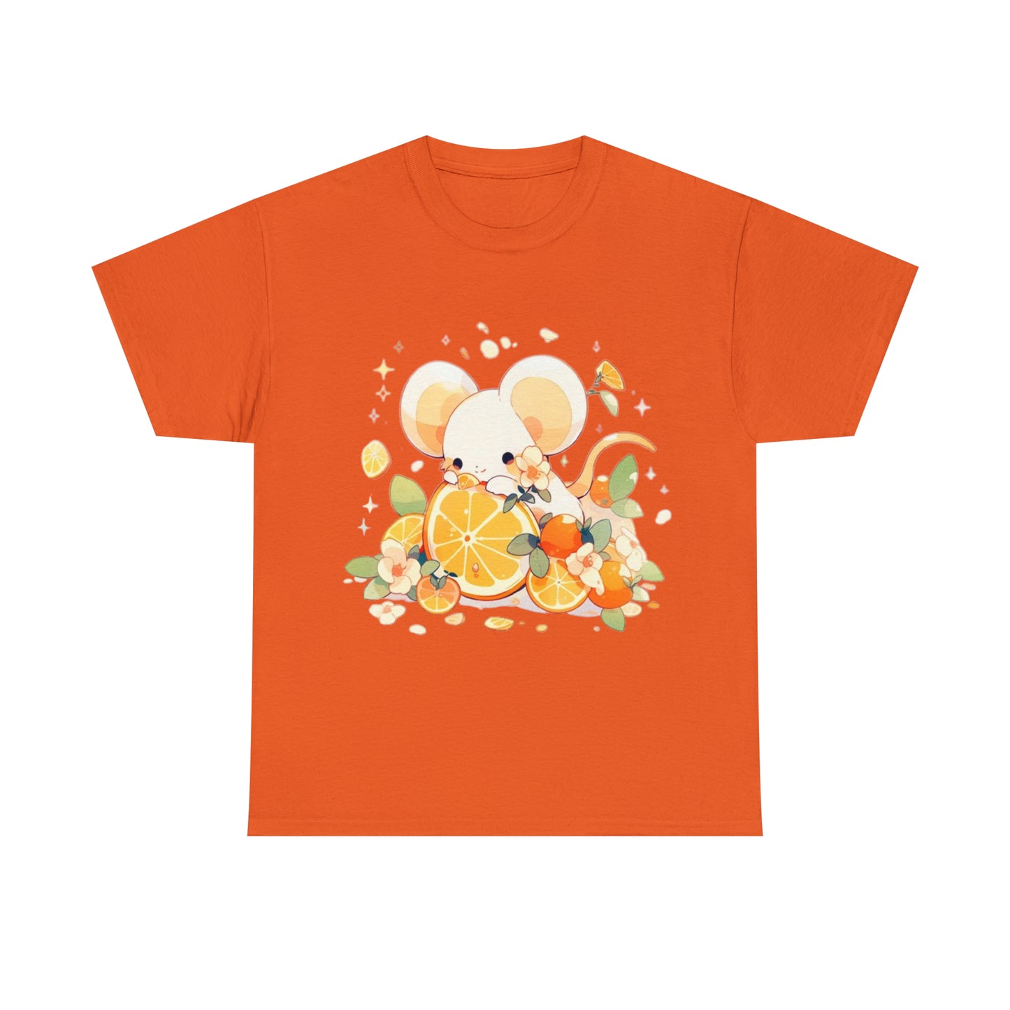 Orange Mouse Unisex Heavy Cotton Tee