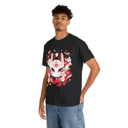 Kitsune Mask Unisex Heavy Cotton Tee