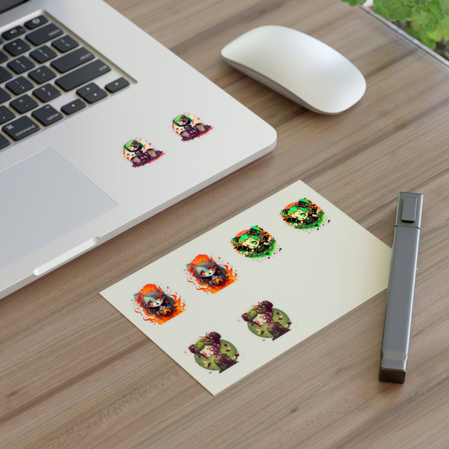 Zombie Girl Sticker Sheets