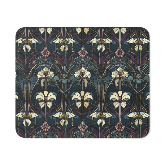Art Deco Orchids Desk Mouse Pad
