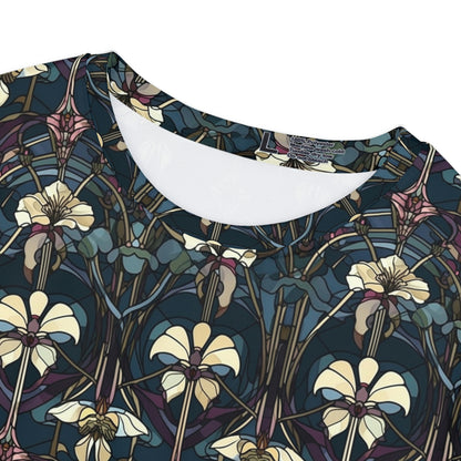 Art Deco Orchids Women's Short Sleeve Shirt (AOP)