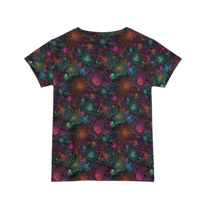 Alien Webs Women's Short Sleeve Shirt (AOP)