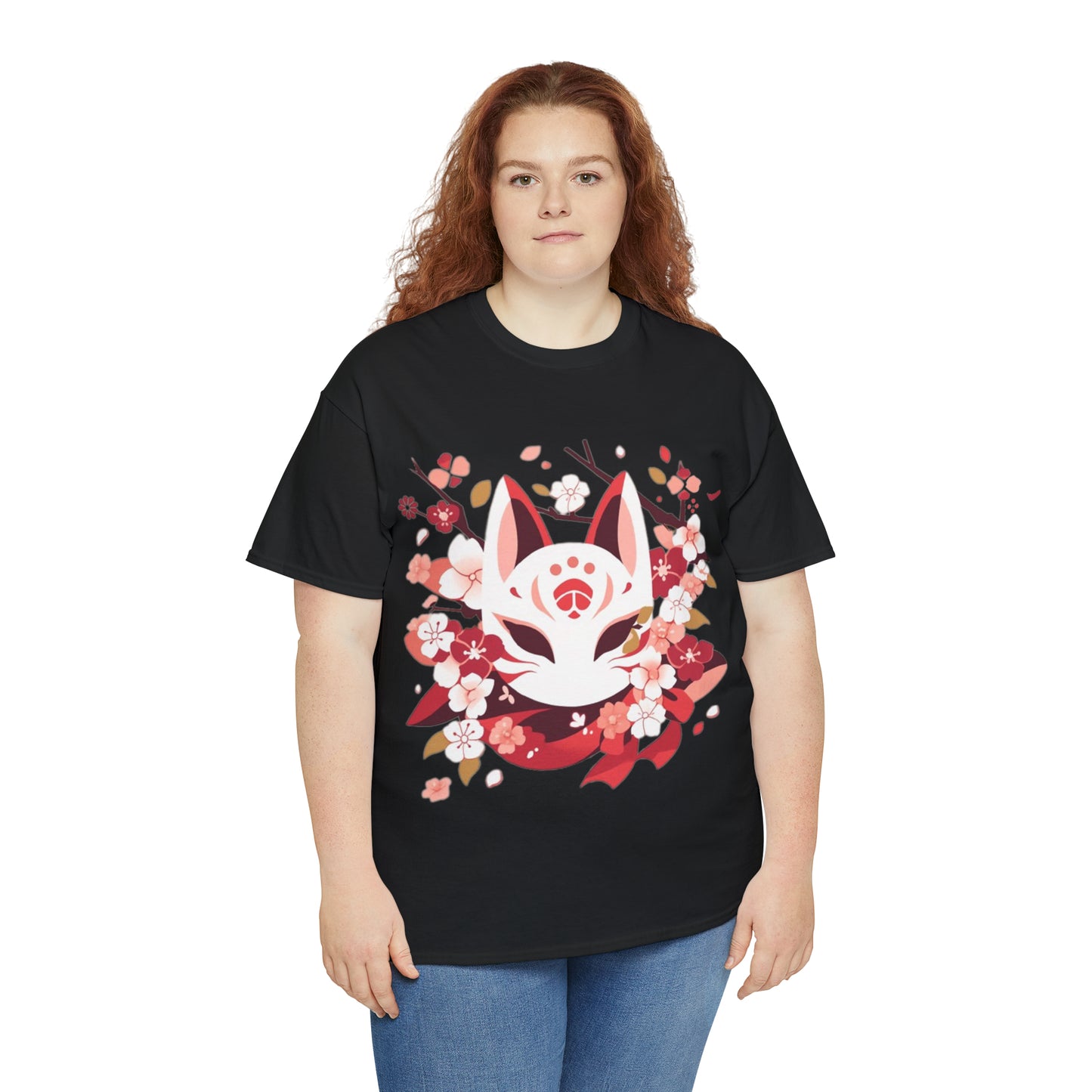 Kitsune Mask Unisex Heavy Cotton Tee