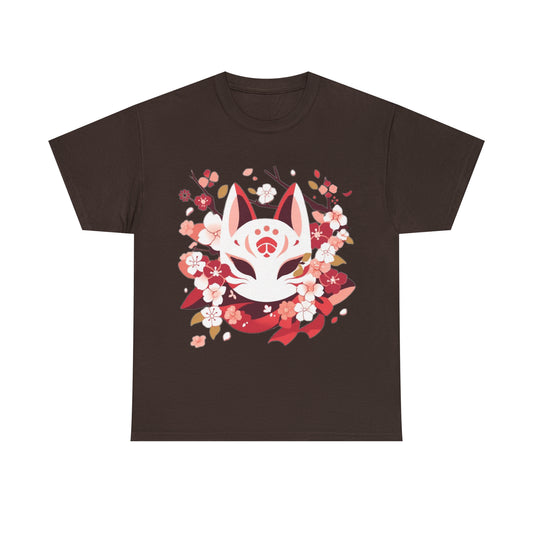 Kitsune Mask Unisex Heavy Cotton Tee