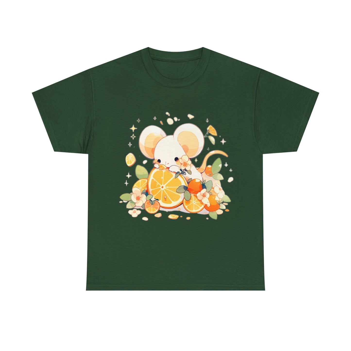 Orange Mouse Unisex Heavy Cotton Tee