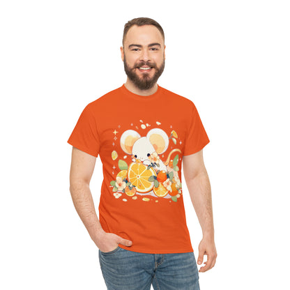 Orange Mouse Unisex Heavy Cotton Tee