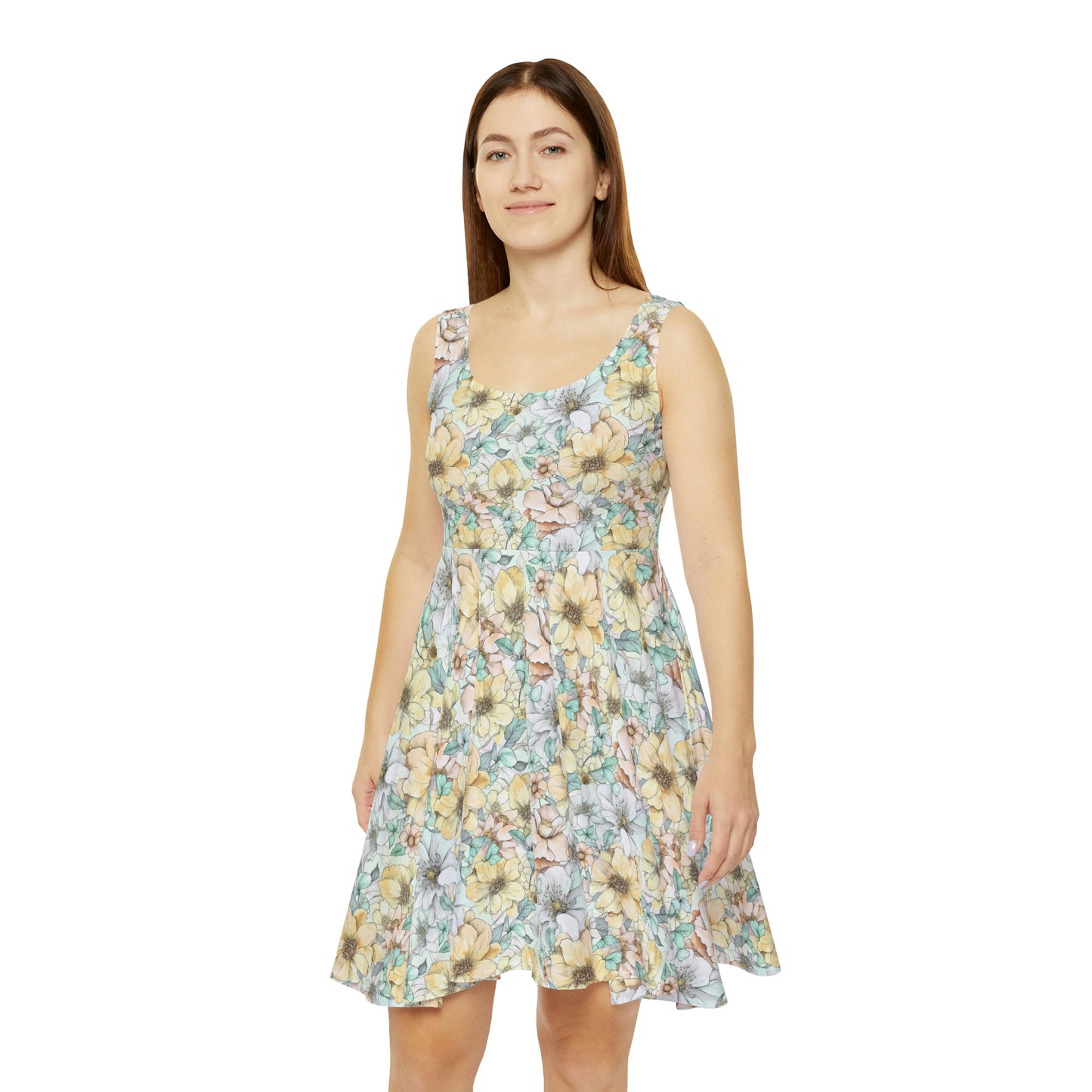 Spring Flowers Women's Skater Dress (AOP)