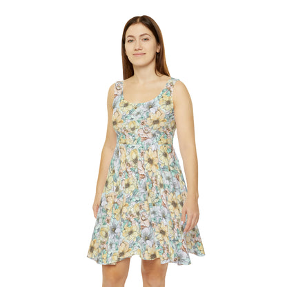 Spring Flowers Women's Skater Dress (AOP)