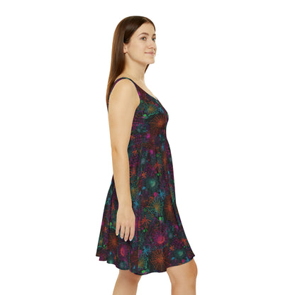 Alien Webs Women's Skater Dress (AOP)