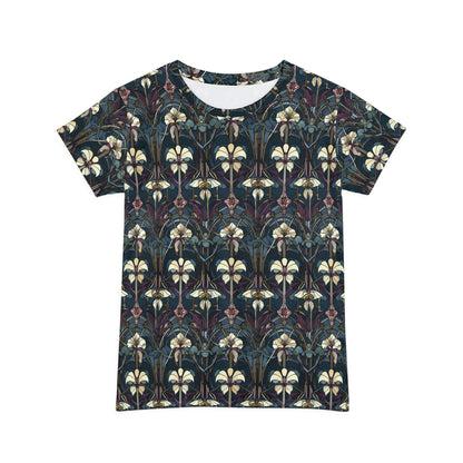 Art Deco Orchids Women's Short Sleeve Shirt (AOP)