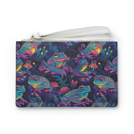 Funky Frogs Clutch Bag