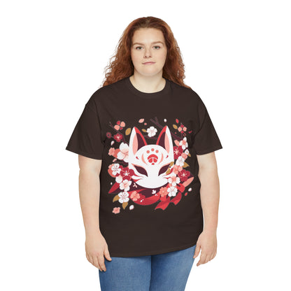 Kitsune Mask Unisex Heavy Cotton Tee