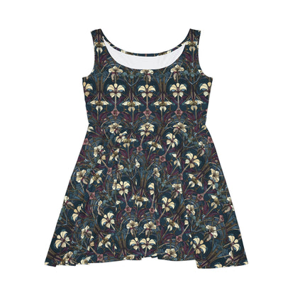 Art Deco Orchids Women's Skater Dress (AOP)