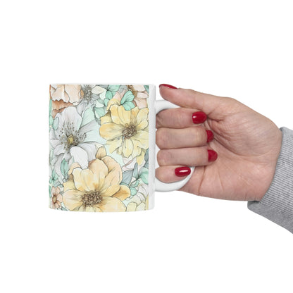 Spring Flowers Ceramic Mug 11oz