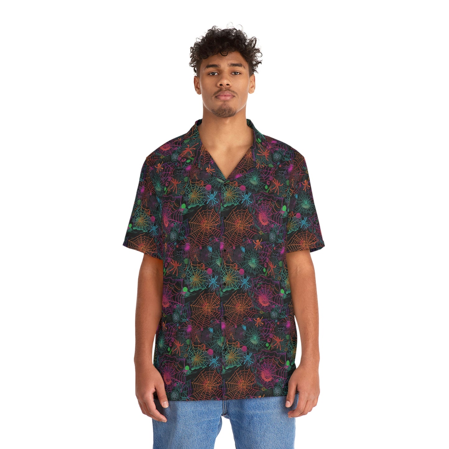 Alien Webs Men's Hawaiian Shirt (AOP)