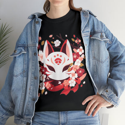 Kitsune Mask Unisex Heavy Cotton Tee