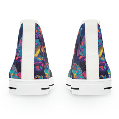 Funky Frogs Women's High Top Sneakers