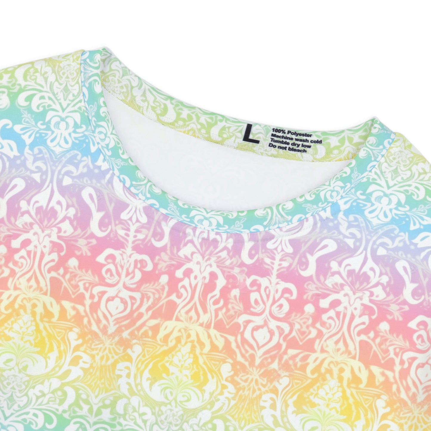 Rainbow Damask (v1) Women's Short Sleeve Shirt (AOP)