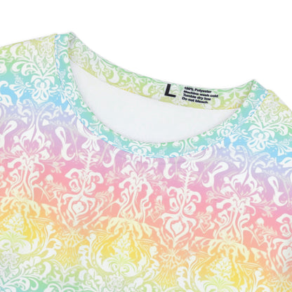 Rainbow Damask (v1) Women's Short Sleeve Shirt (AOP)